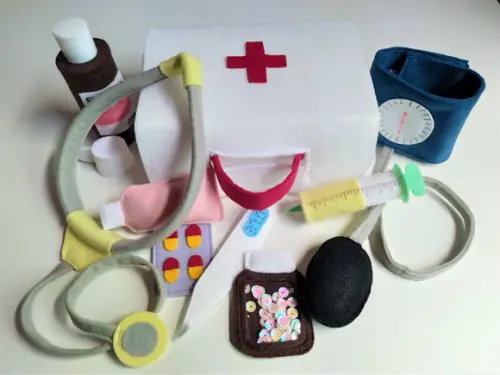 Kit Maleta de Médico em Feltro