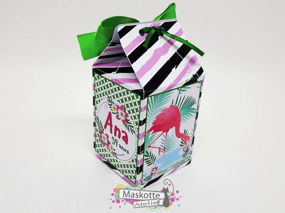 Caixa milk flamingo