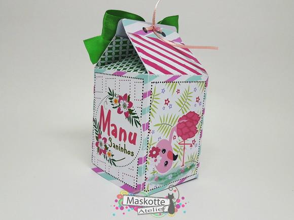 Caixa milk flamingo