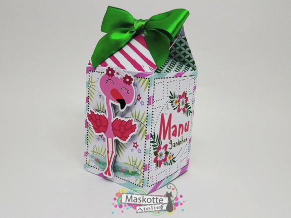 Caixa milk flamingo