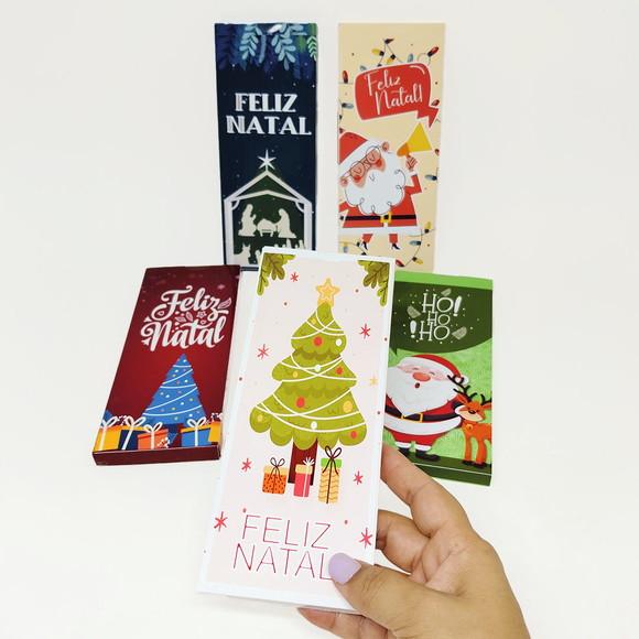 Caixa para Barra de Chocolate Natal