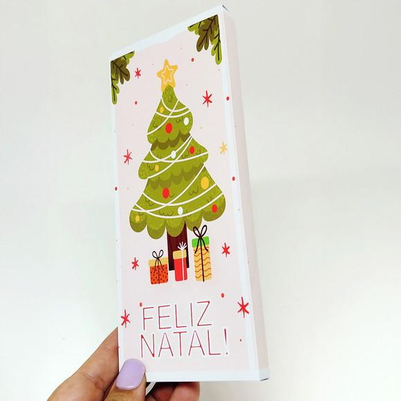 Caixa para Barra de Chocolate Natal