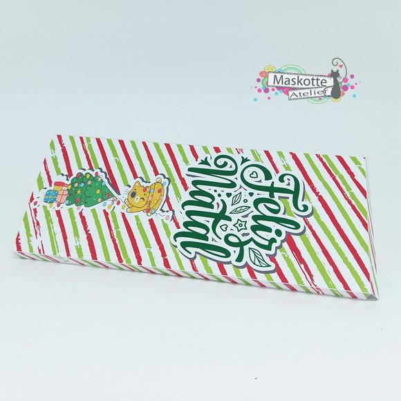 Caixa para Barra de Chocolate Natal