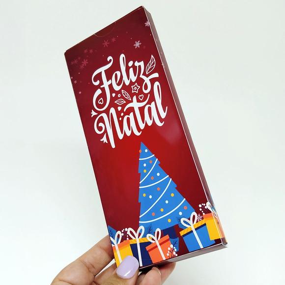 Caixa para Barra de Chocolate Natal