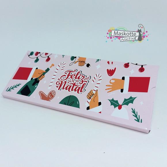 Caixa para Barra de Chocolate Natal