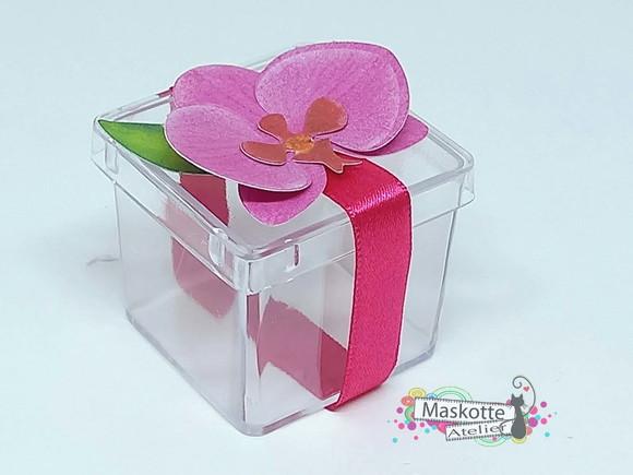 Caixinha Acrílica Orquídea
