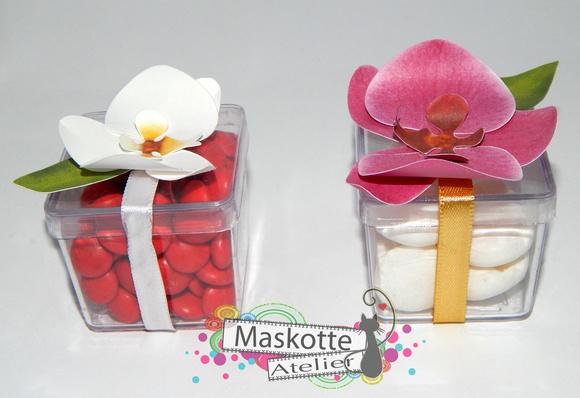 caixinha acrílica Orquídea
