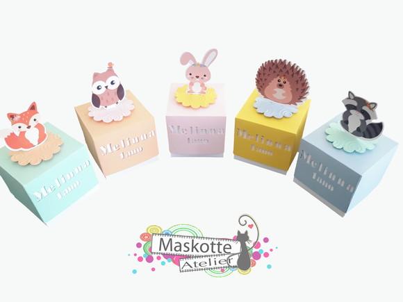 Caixinha animais da floresta