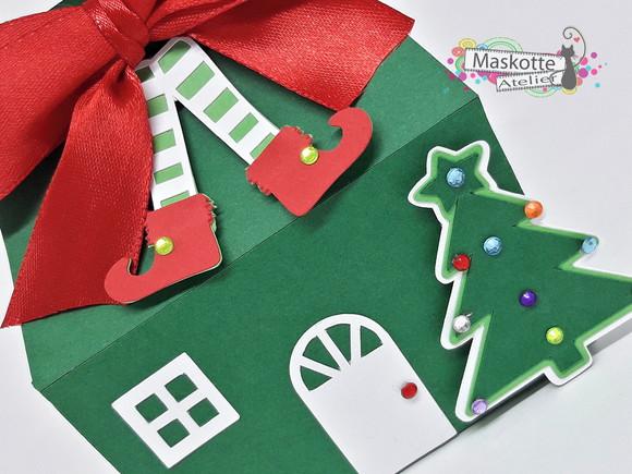 Caixinha Natal Laço Vermelho