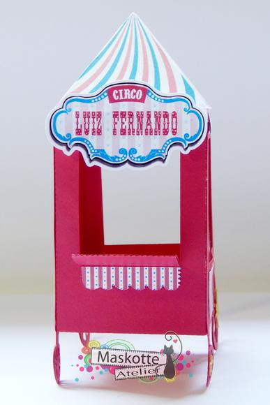 Carrinho Pipoca Circo Vintage