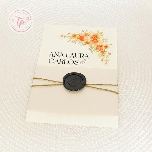 Convite de Casamento - Janaina