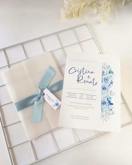 Convite de Casamento - Modelo Goretti