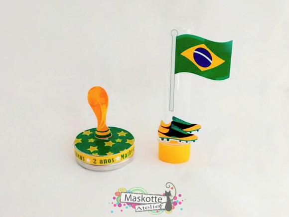 Kit festa latinha + tubete - Copa do mundo