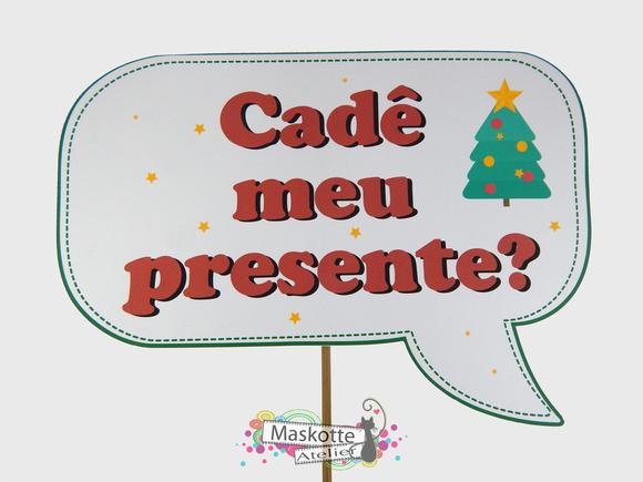 Kit Placas Divertidas para o Natal