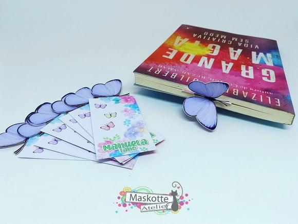 Marcador Livro Borboleta