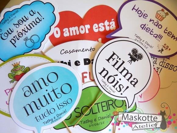 Plaquinhas para Fotos