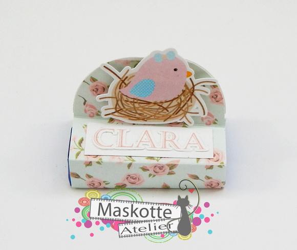 Porta chocolate duplo - passarinho