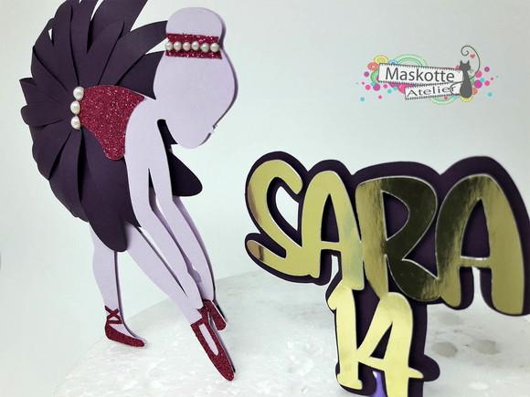 Topo de Bolo Bailarina