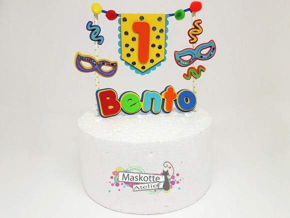 Topo de Bolo Bloquinho Carnaval