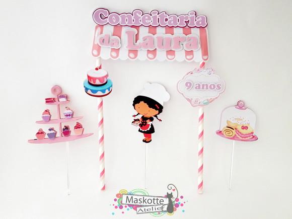 Topo de bolo confeitaria