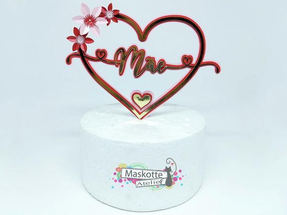 Topo de bolo dia das mães