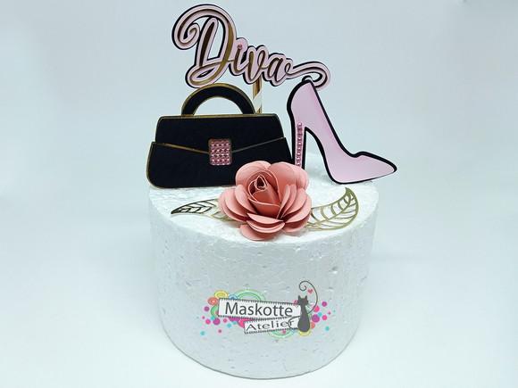 Topo de bolo diva