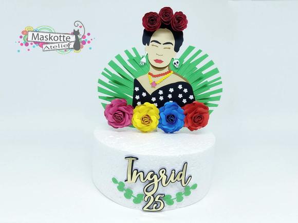 Topo de bolo Frida