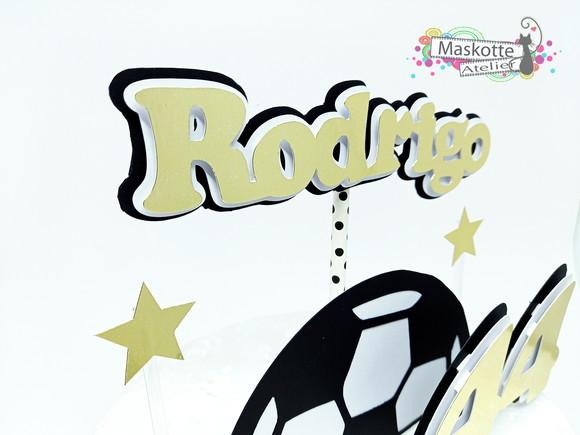 Topo de bolo futebol