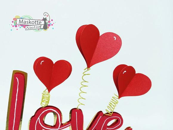 Topo de bolo love dia dos namorados