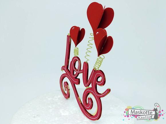 Topo de bolo love dia dos namorados