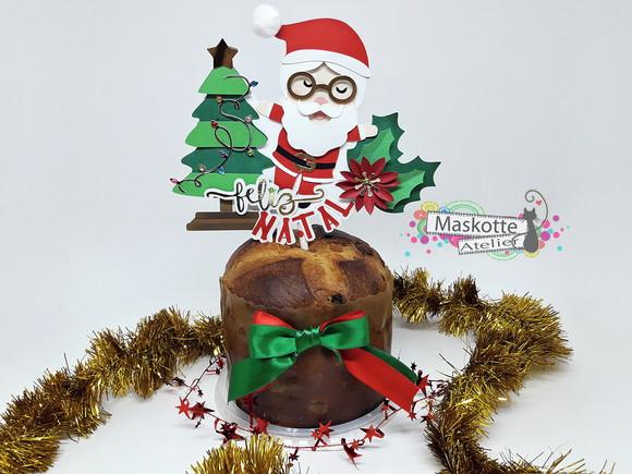 Topo de bolo natal
