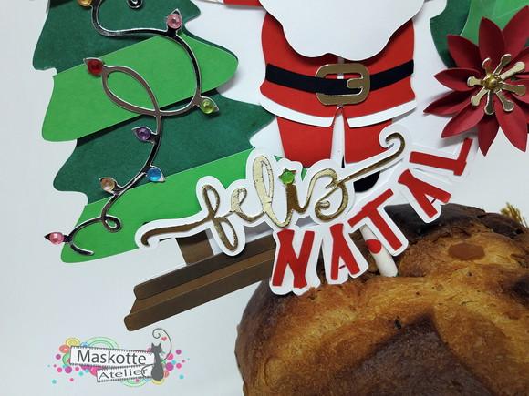 Topo de bolo natal