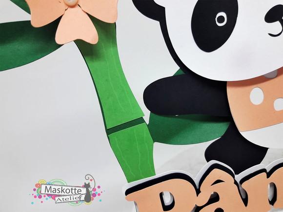 Topo de bolo panda