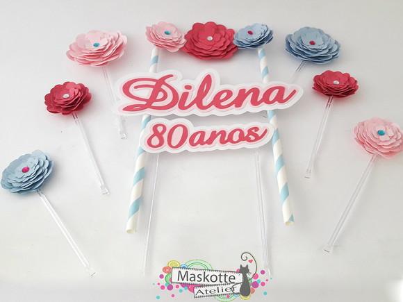 Topo de bolo Scrap
