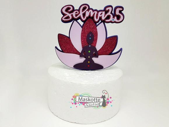 Topo de bolo yoga