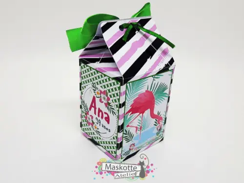 Caixa milk flamingo