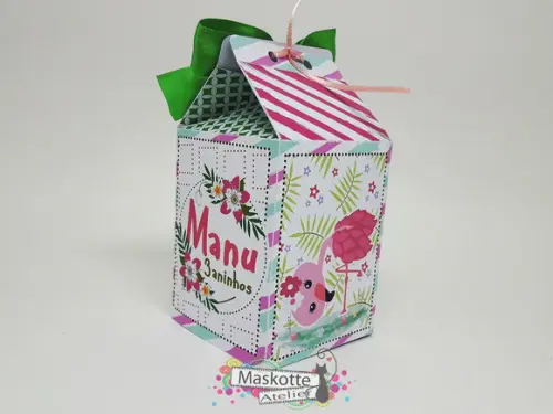 Caixa milk flamingo