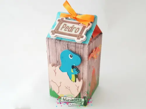 Caixa milk Dinossauro