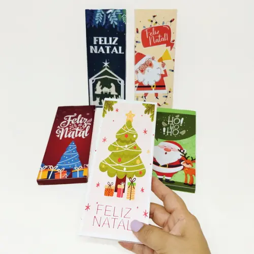 Caixa para Barra de Chocolate Natal
