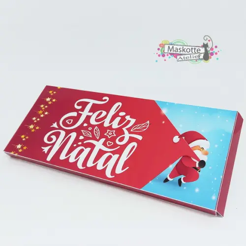 Caixa para Barra de Chocolate Natal