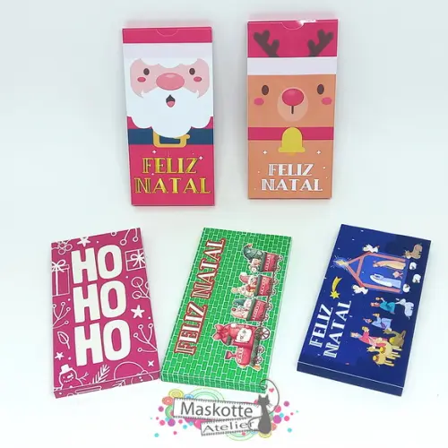 Caixa para Barra de Chocolate Natal