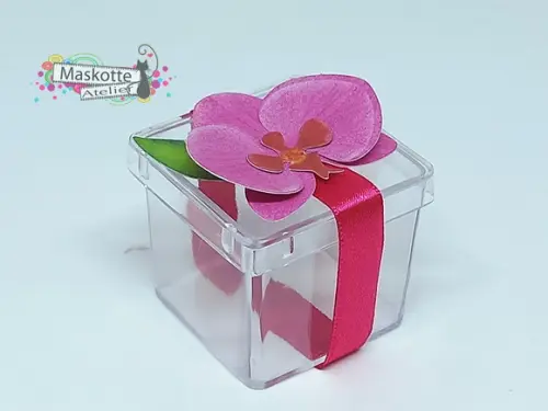 caixinha acrílica Orquídea