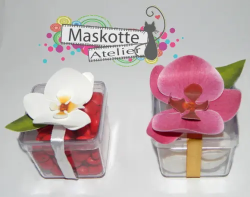 caixinha acrílica Orquídea