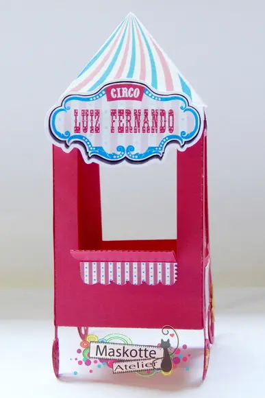 Carrinho Pipoca Circo Vintage