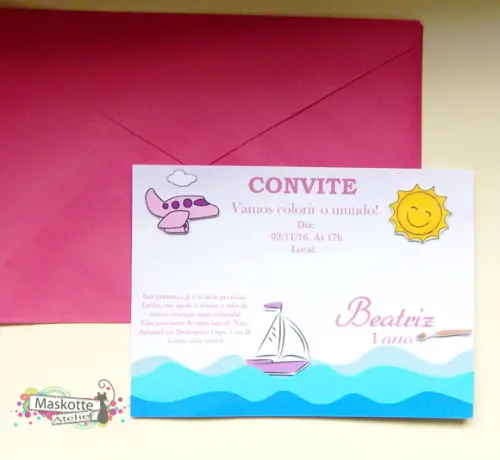 Convite Aquarela Toquinho