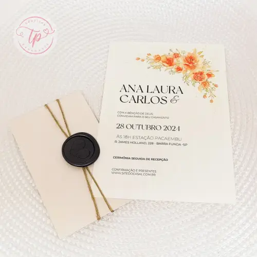 Convite de Casamento - Janaina