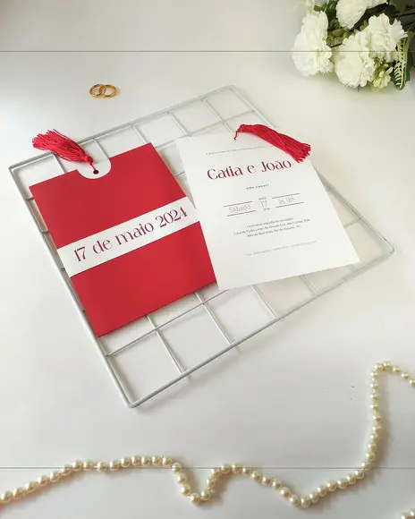 Convite de Casamento - Modelo Elis