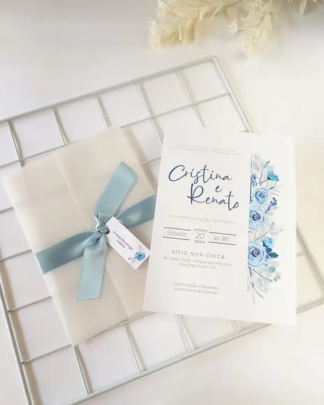 Convite de Casamento - Modelo Goretti