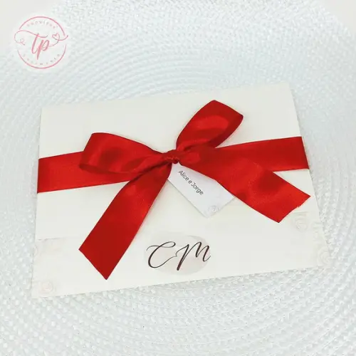 Convite de Casamento - Modelo Flora