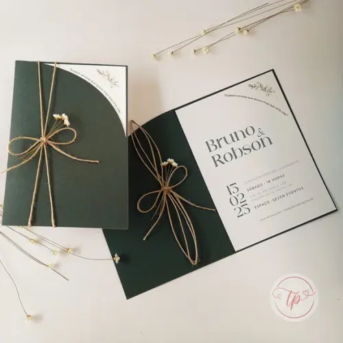 Convite de Casamento - Quézia